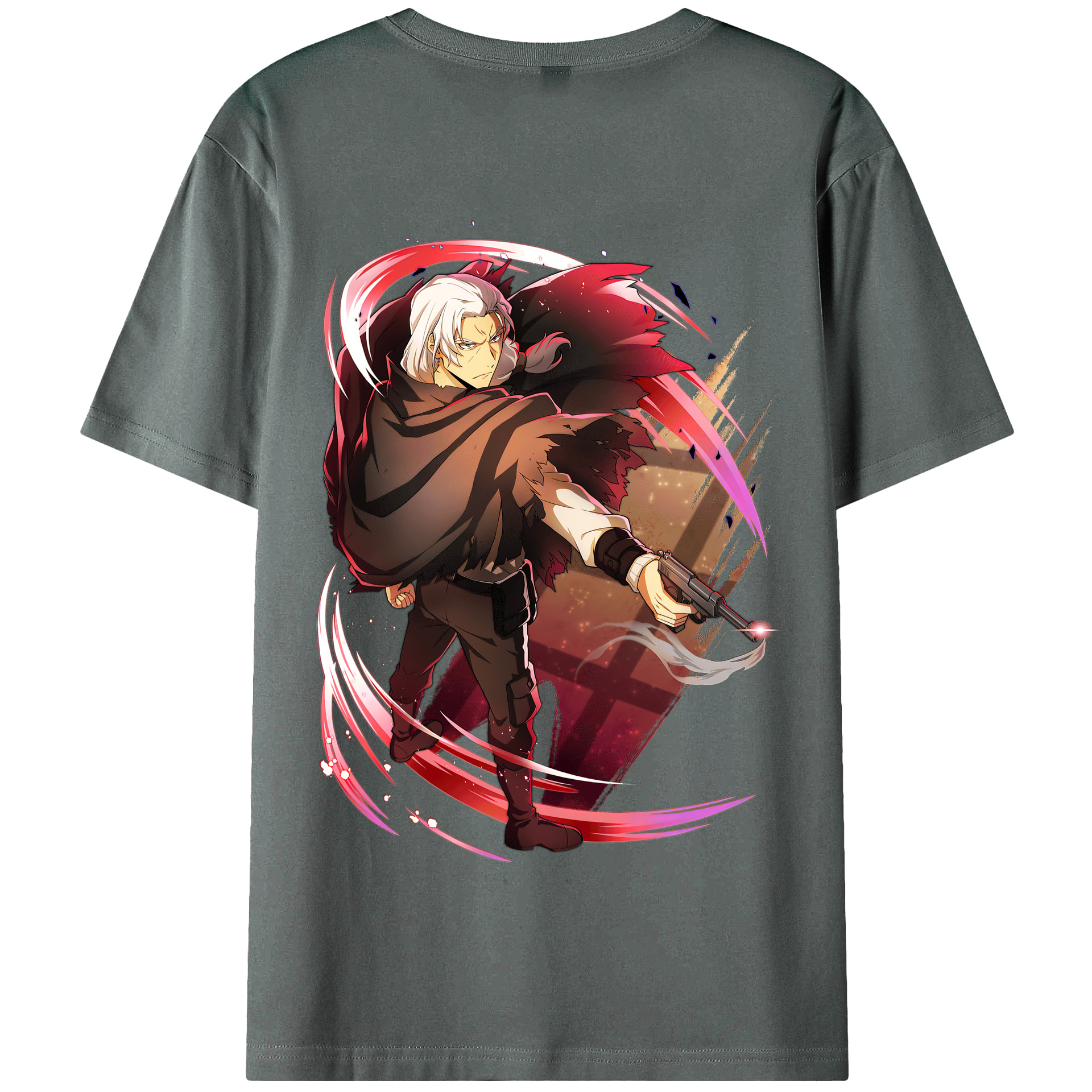 （画像用） 文豪ストレイドッグス Bungo Stray Dogs 綿100％半袖Tシャツ（背面プリント）